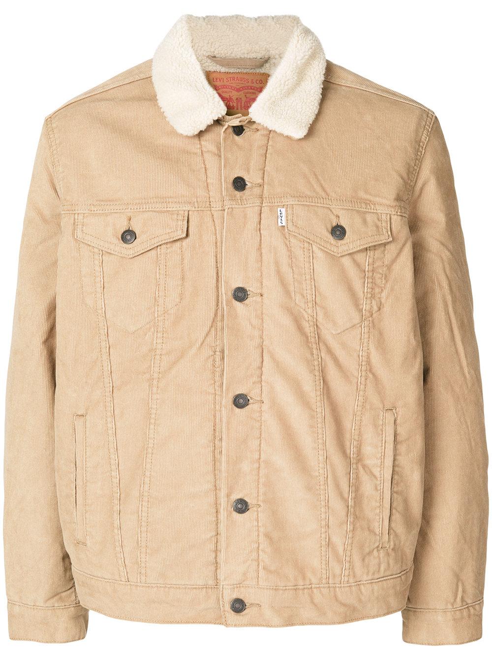 Levi's Sherling Denim Jacket in Brown for Men - Lyst