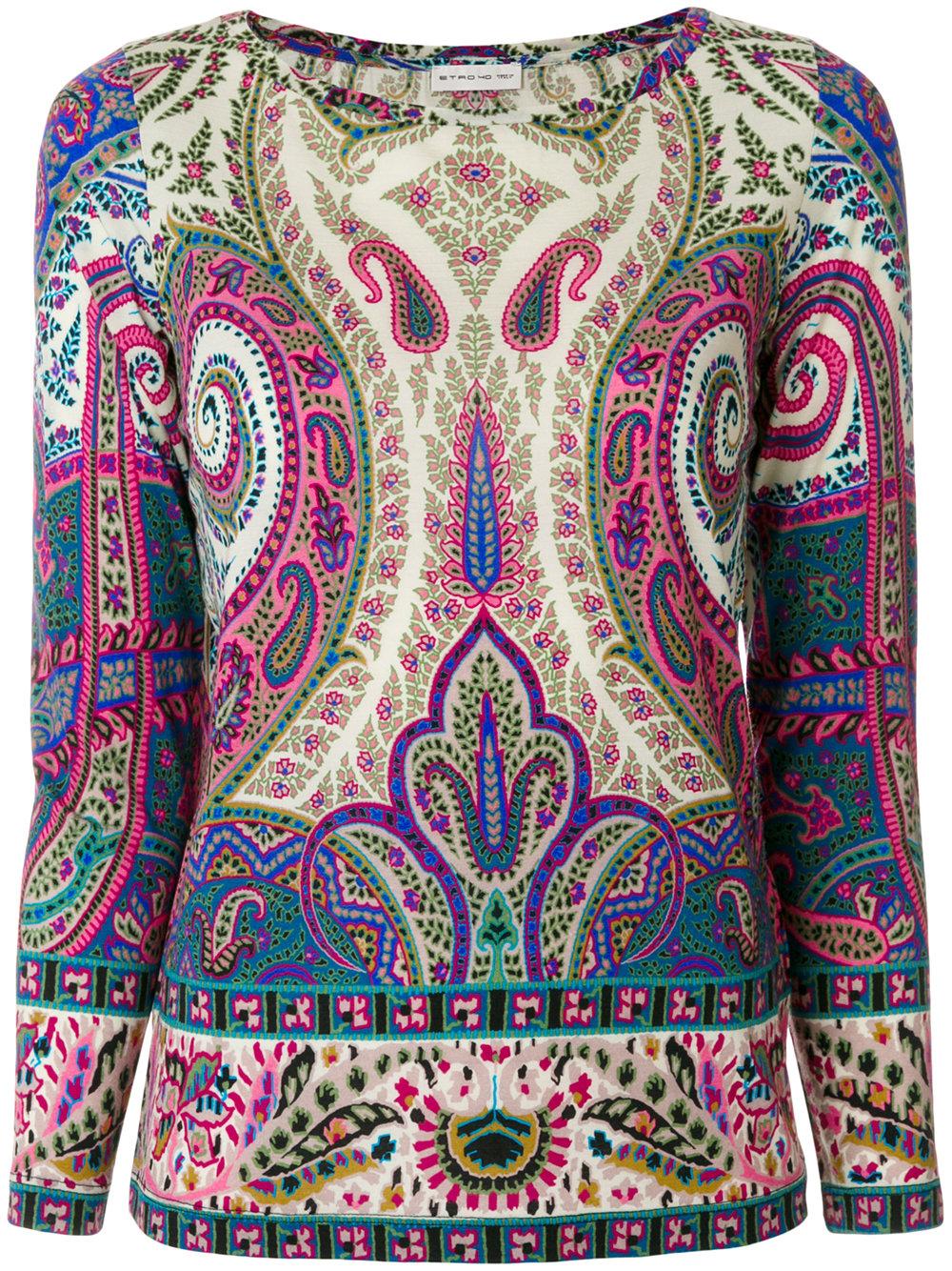 Lyst - Etro Paisley Print Blouse