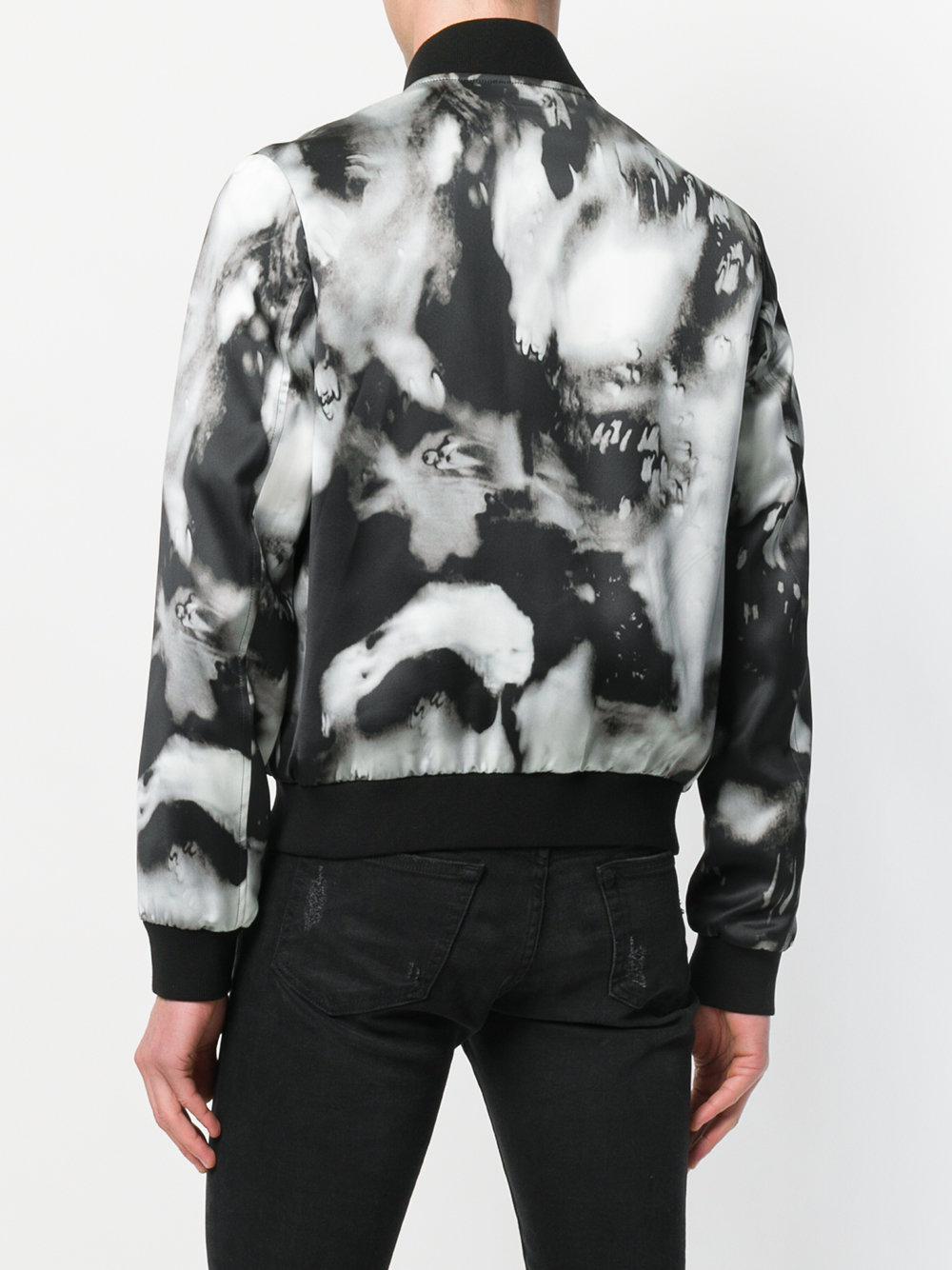 Lyst Saint Lau Tie Dye Print Er Jacket In Black For Men View Fullscreen