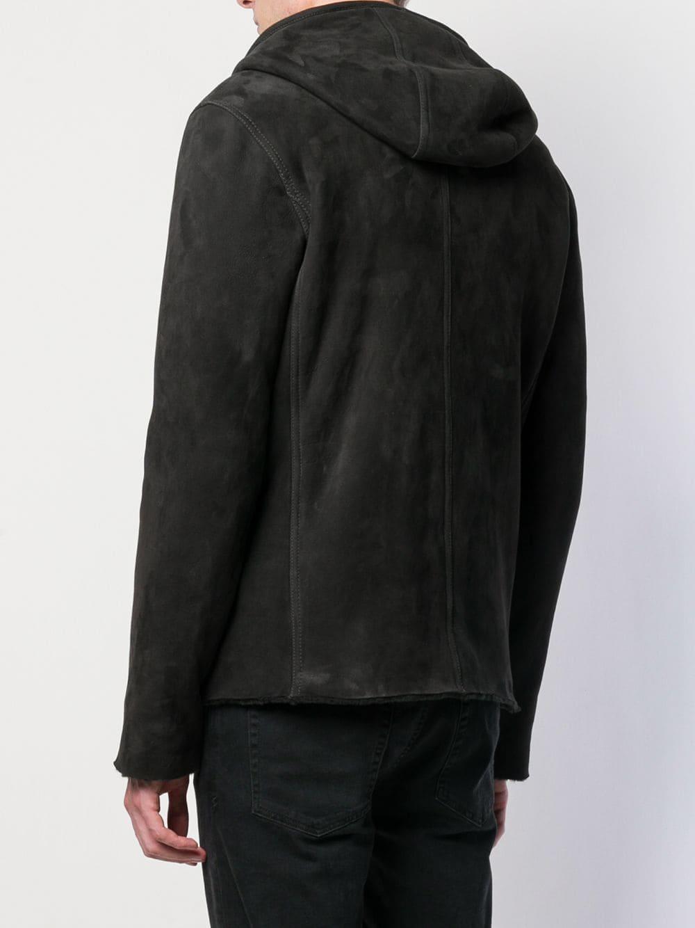 Giorgio Brato Dark Eagle Hooded Jacket in Black for Men - Lyst