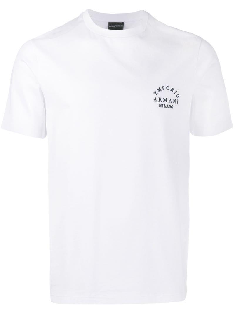 emporio armani white t shirt mens