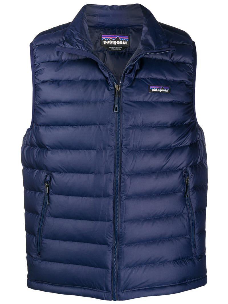 Patagonia Puffer Gilet in Blue for Men - Lyst
