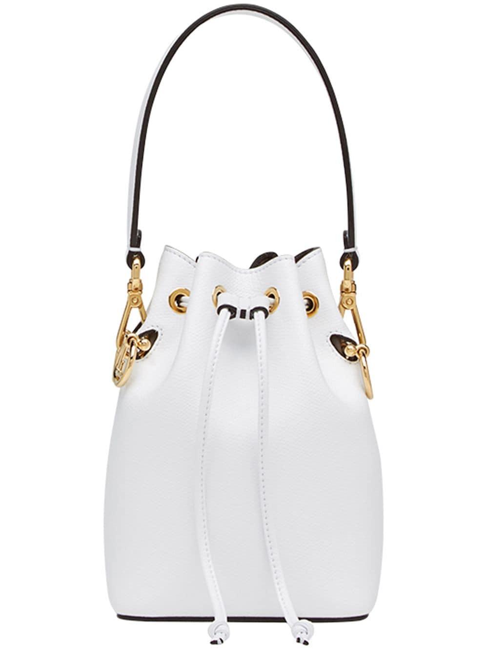 Fendi Bucket Mini Bag in White - Lyst