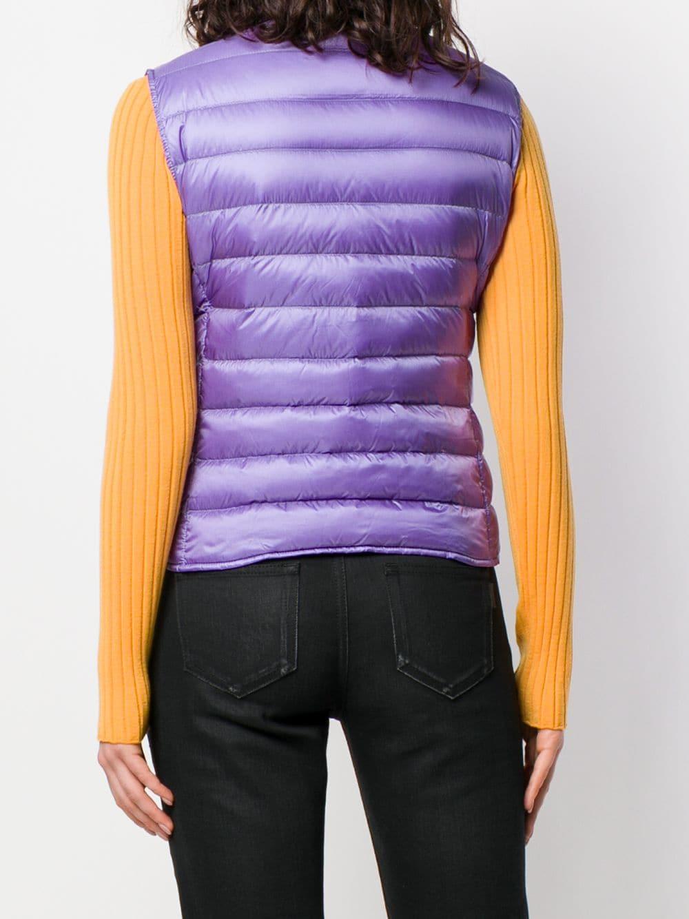 Moncler Snapbutton Padded Vest in Purple Lyst