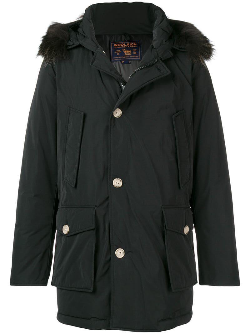 long black padded parka