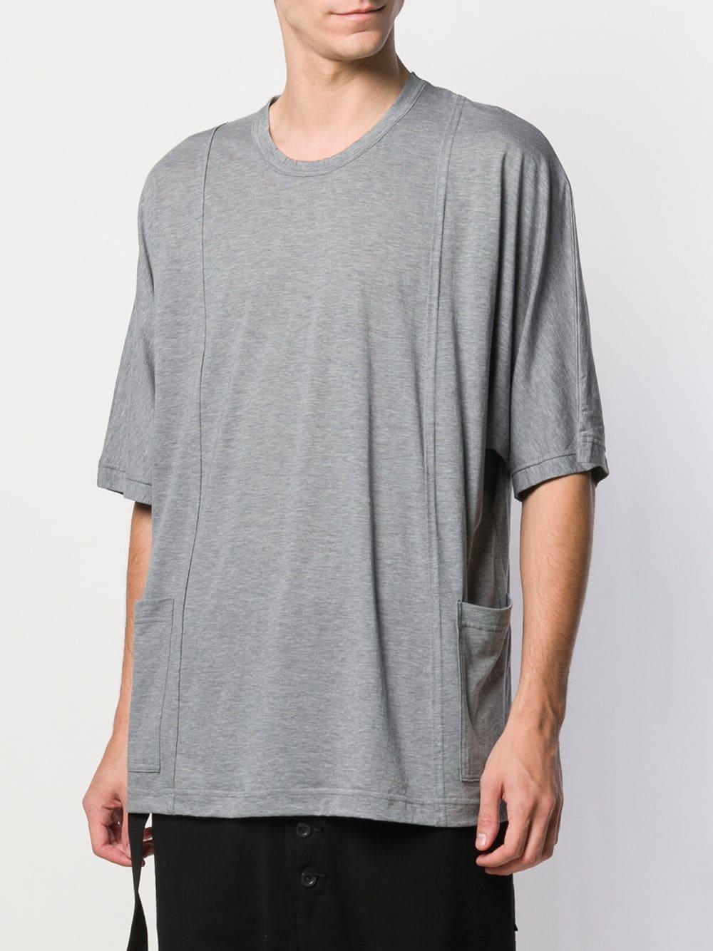 The Viridi-anne Cotton Side Pocket T-shirt in Grey (Gray) for Men - Lyst