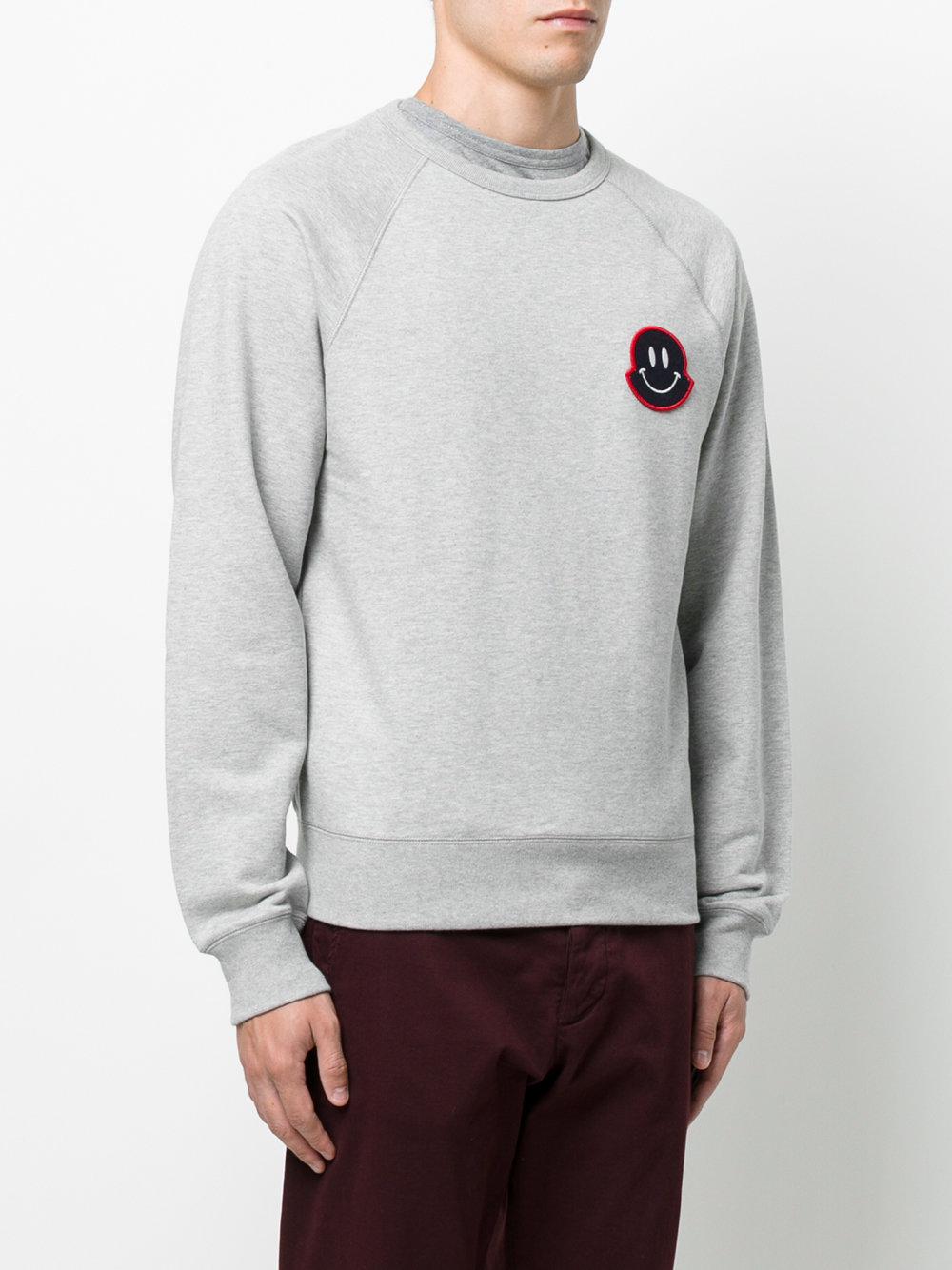 grey moncler sweatshirt