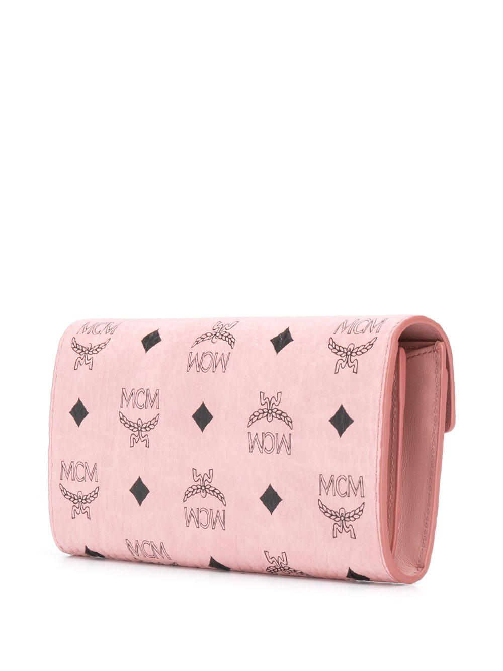 MCM Patricia Chain Wallet in Pink Lyst