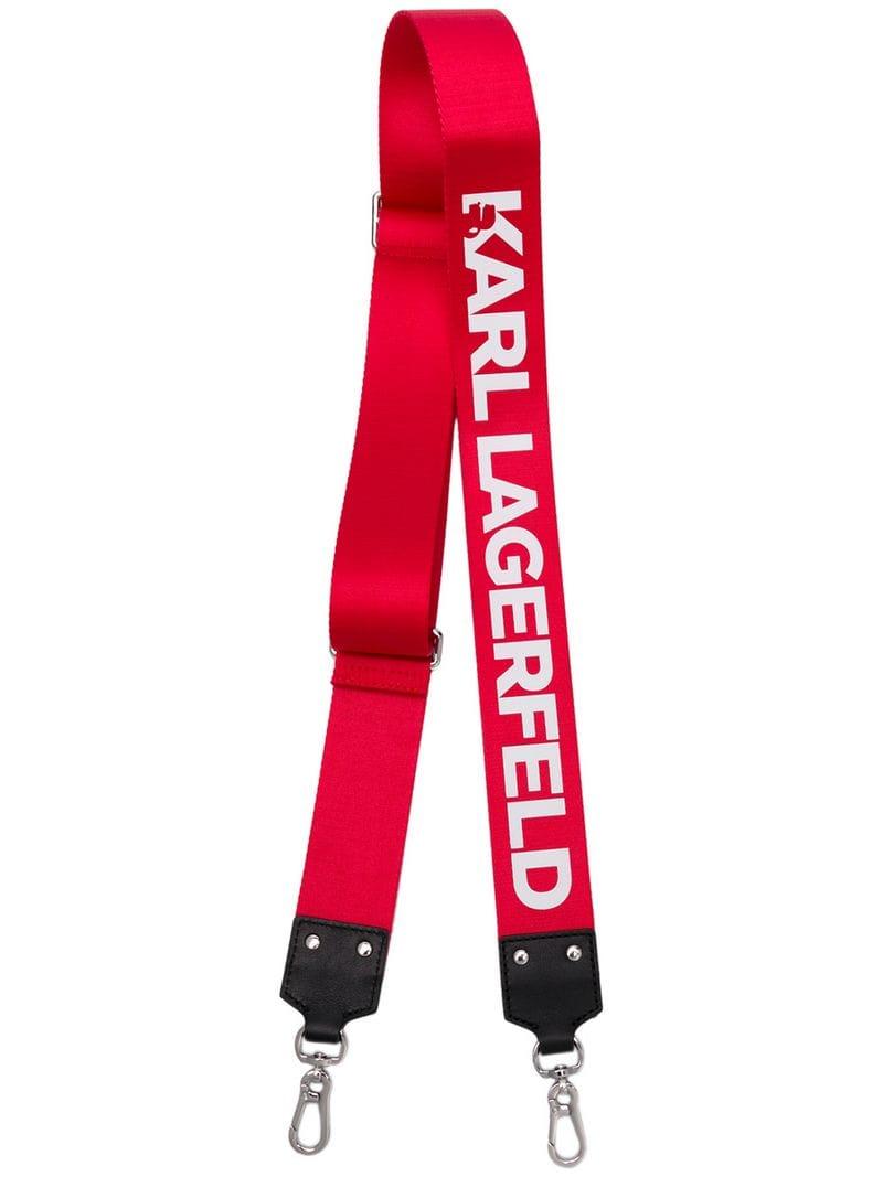 Karl Lagerfeld K/straps Wide Bag Strap in Red - Lyst