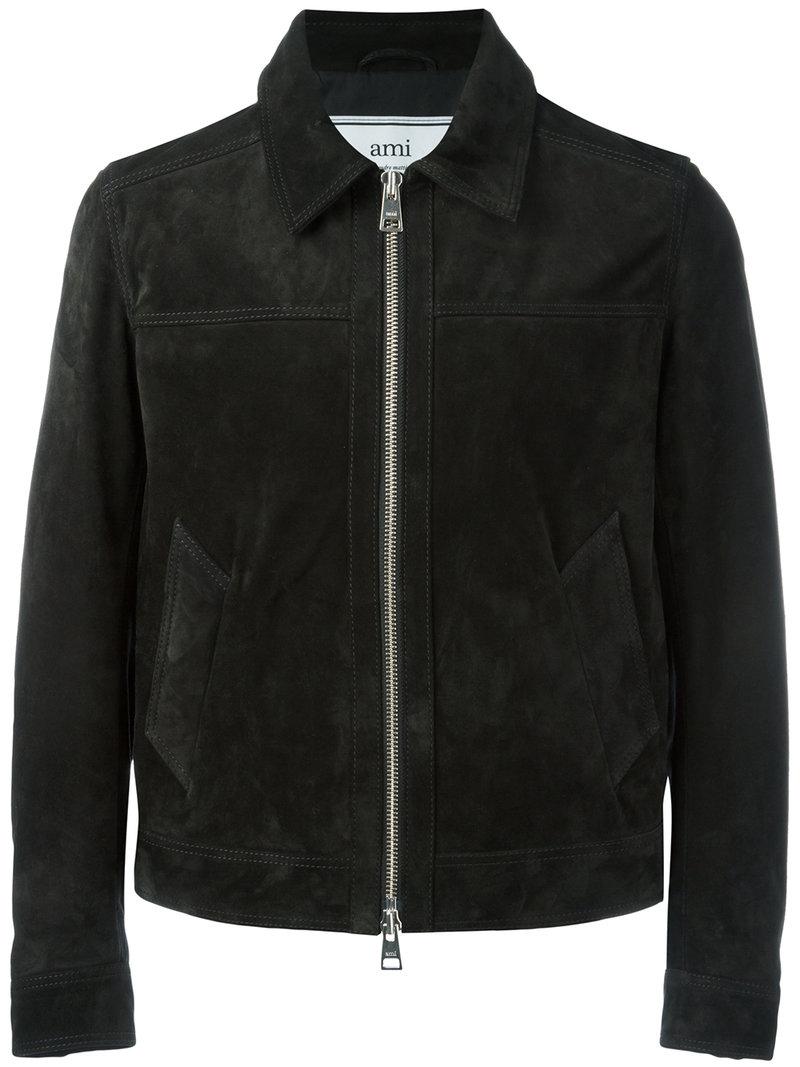 Lyst - AMI Zipped Jacket in Black for Men