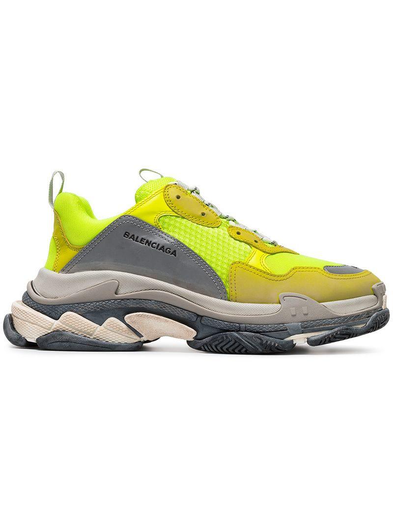 Lyst - Balenciaga Triple S Sneakers in Yellow for Men - Save 5.