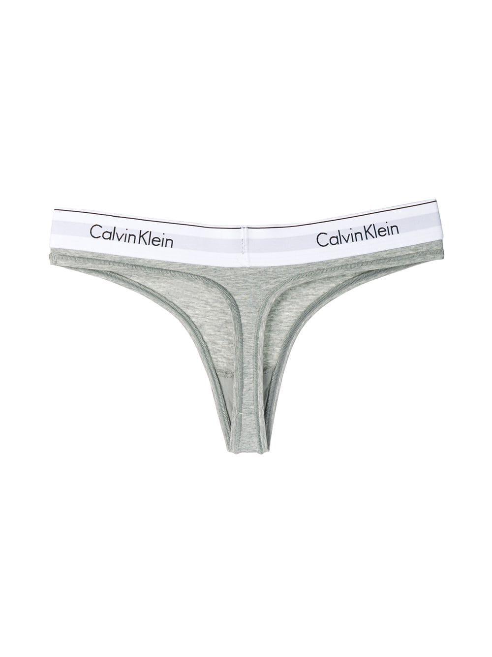 calvin klein logo waistband jogger in grey