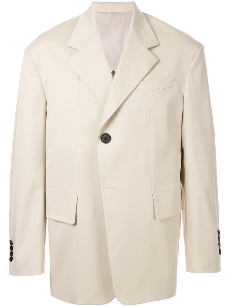 Wooyoungmi Oversized Blazer in White for Men - Lyst