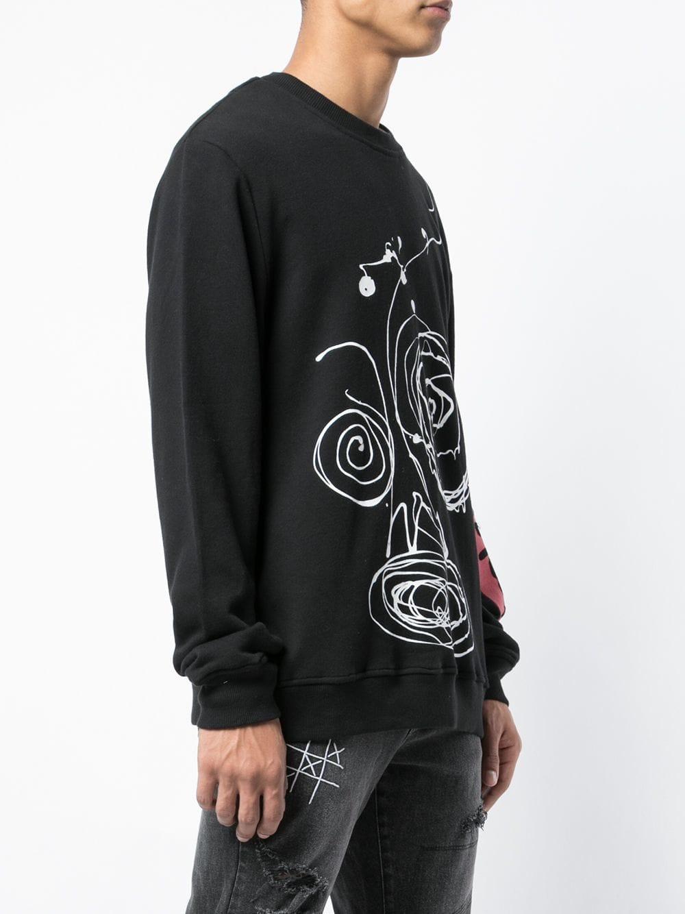 Haculla Drippy Crewneck Sweatshirt in Black for Men - Lyst