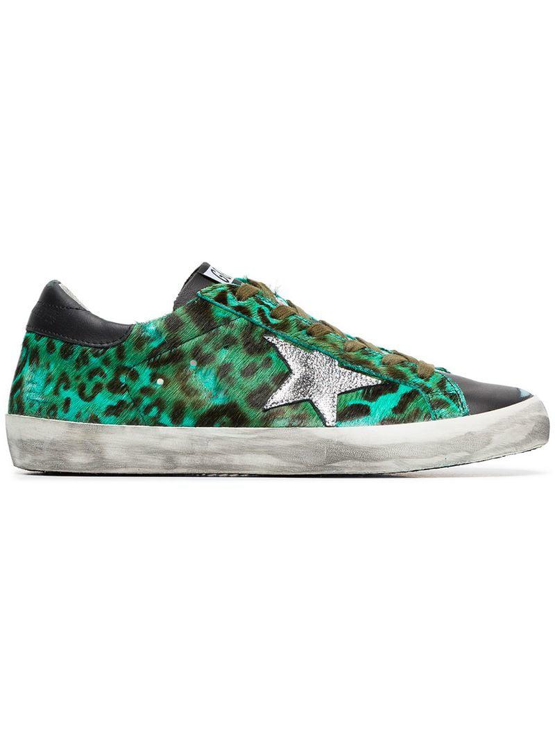 Golden Goose Deluxe Brand Green, Black And Silver 