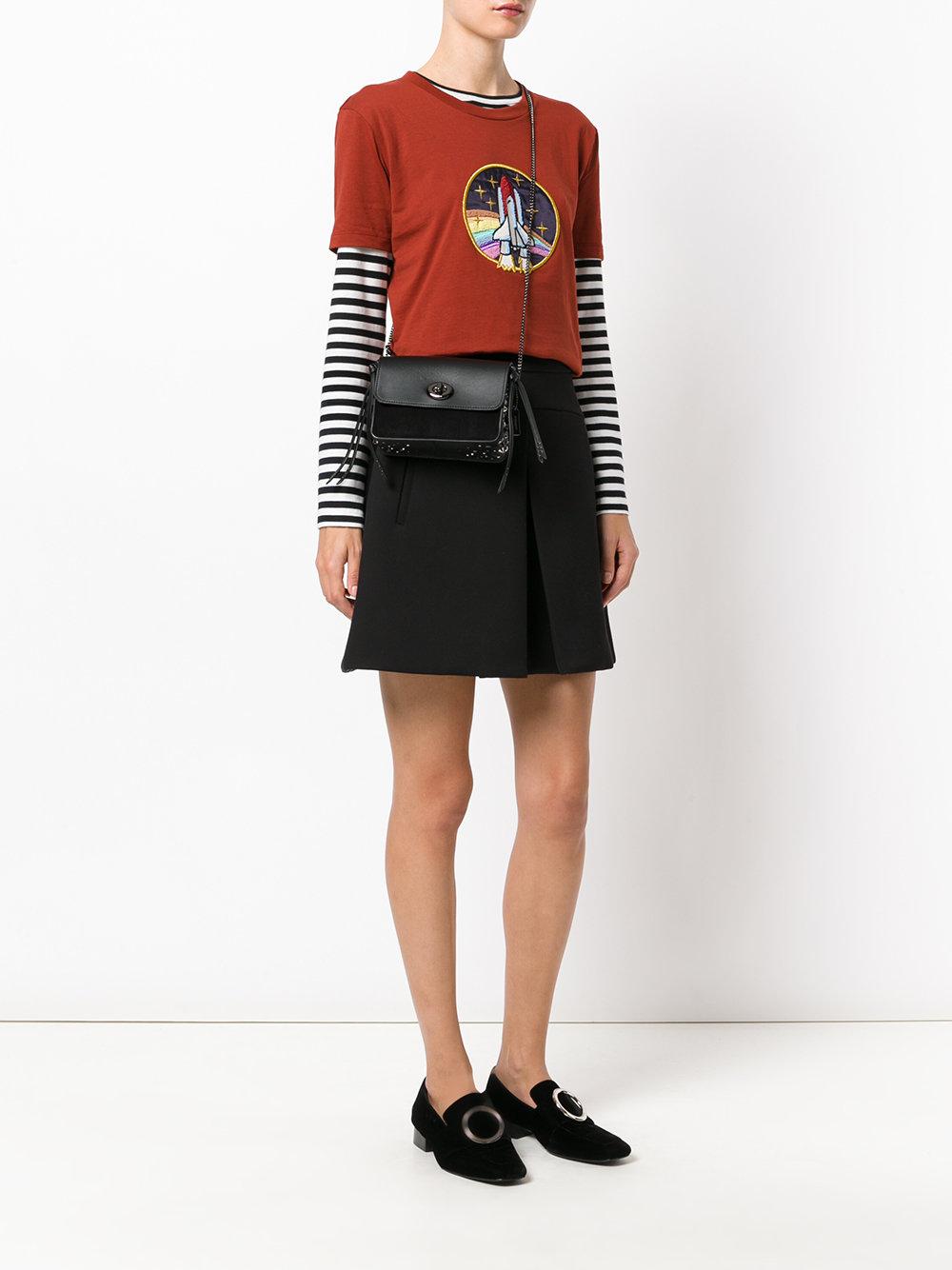 Coach Kira Leather Cross Body Bag Blackout Literacy Basics