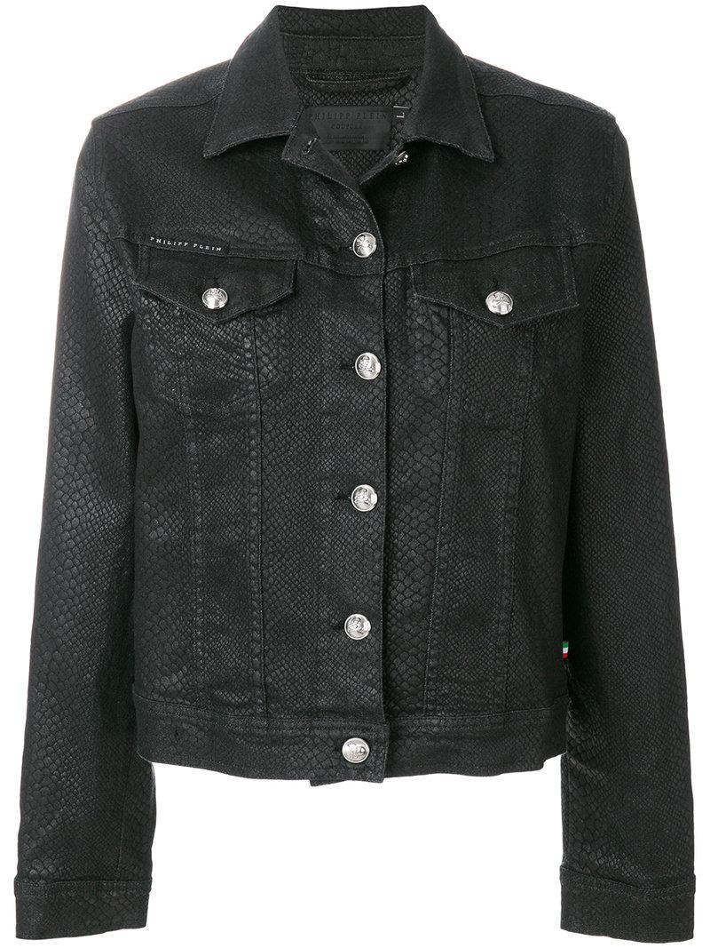 Lyst  Philipp Plein Duval Denim Jacket in Black