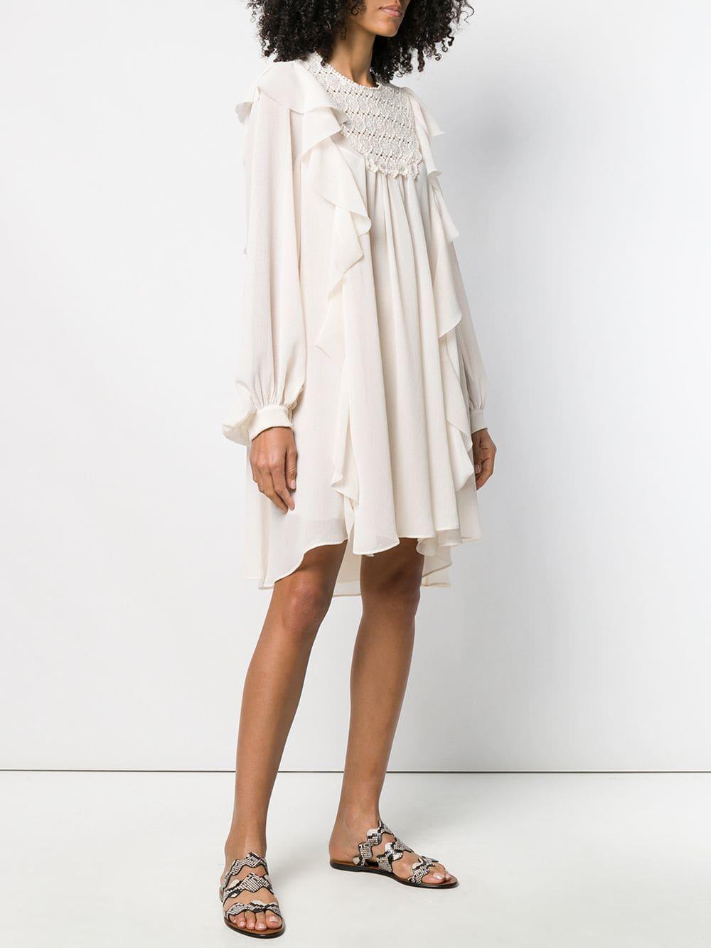 philosophy di lorenzo serafini ruffle dress