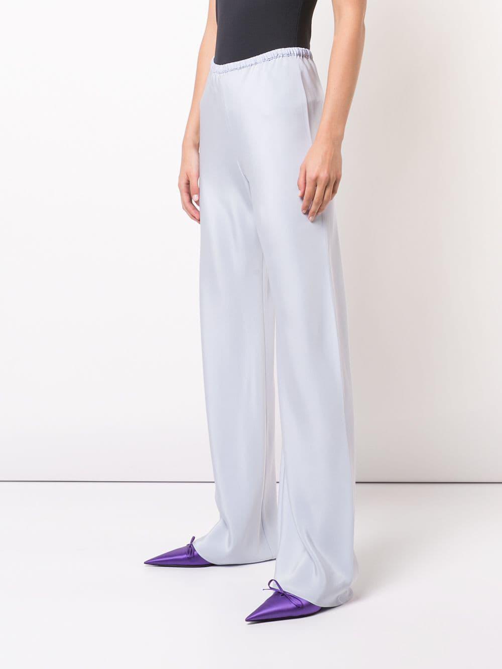 Straight Blue Blue Trousers Straight Women's Women's Blue Trousers Women's Silk Silk Straight Silk 29YIbDeWEH
