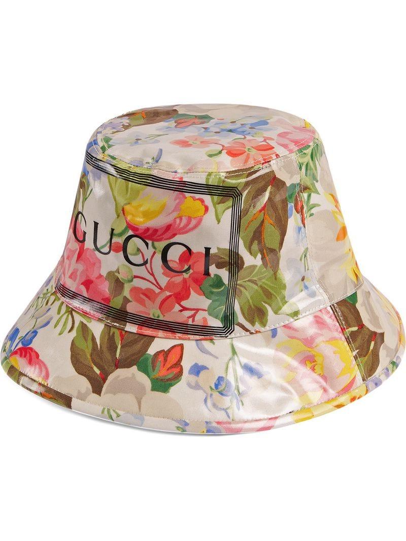 white gucci bucket hat