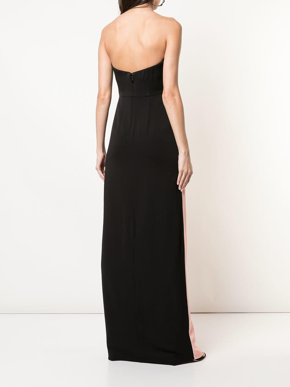 Nicole Miller Strapless Ruffle Dress