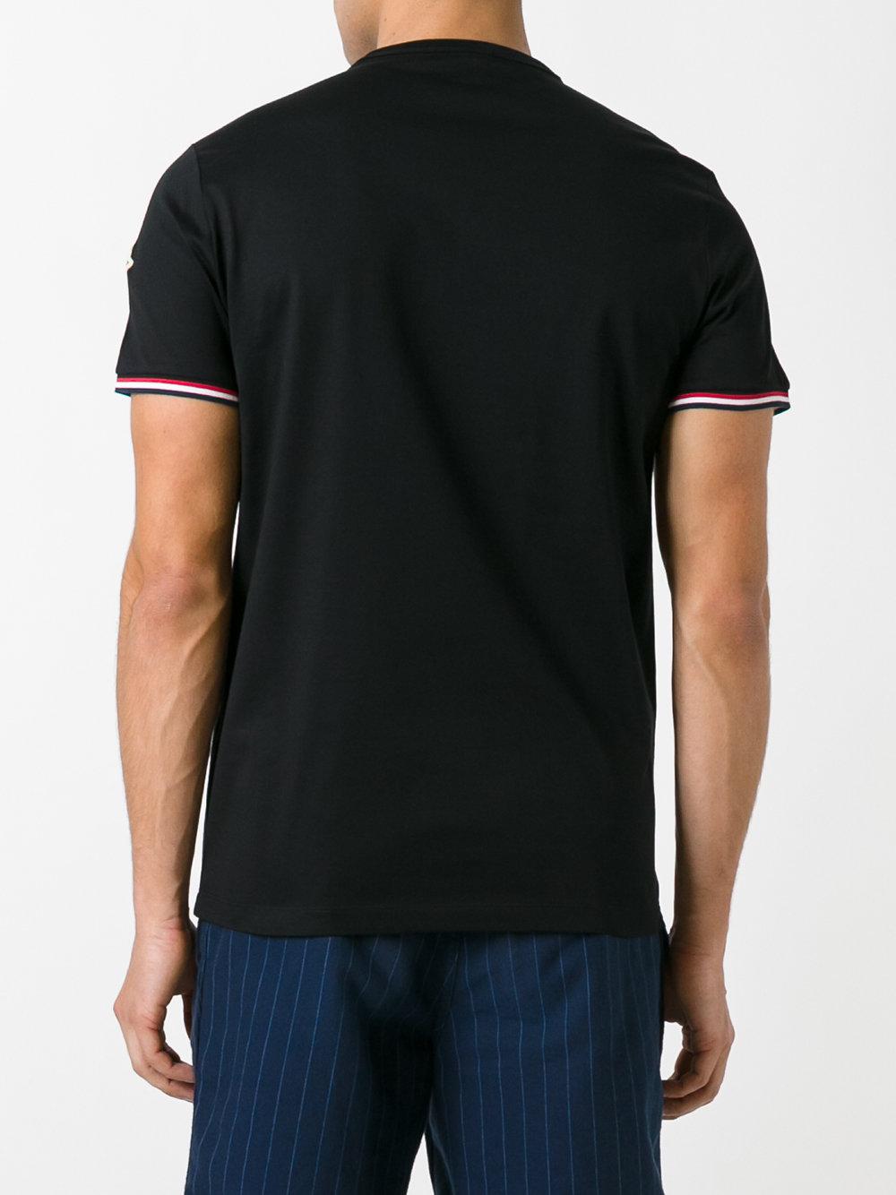 Lyst - Moncler Classic Short Sleeve T-shirt in Black for Men