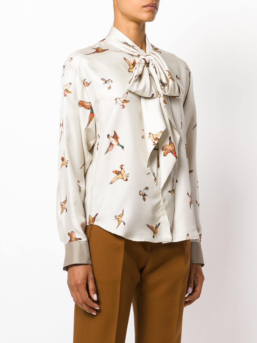 Lyst In Blusa Mulberry Stampata Natural pzrp8qX