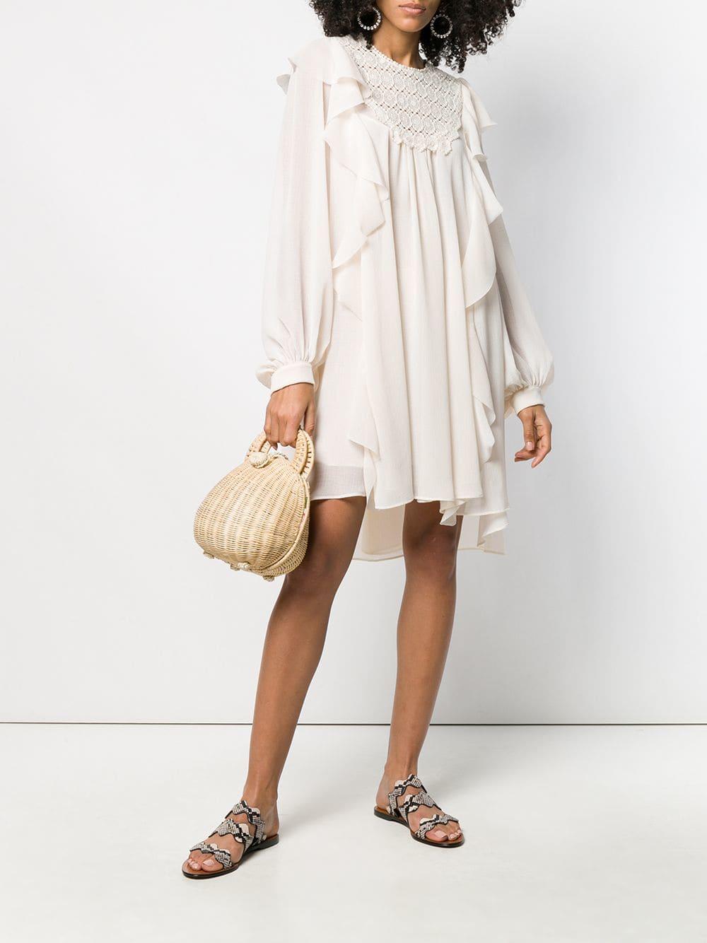 philosophy di lorenzo serafini ruffle dress