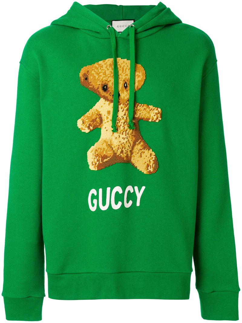 gucci wool sweater with teddy bear