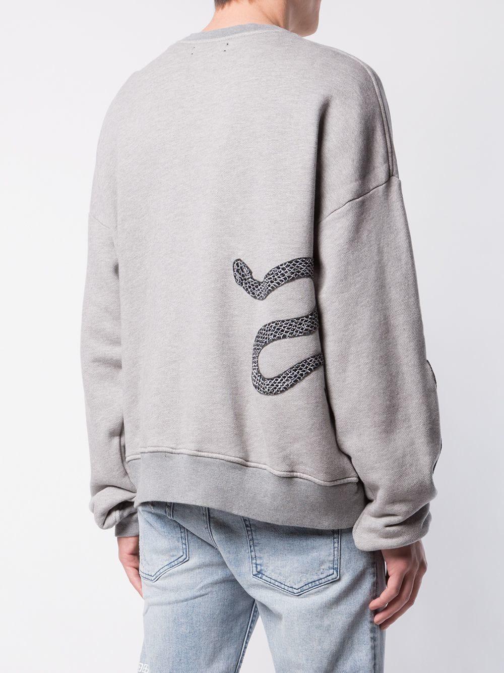 snake skin sweatshirt