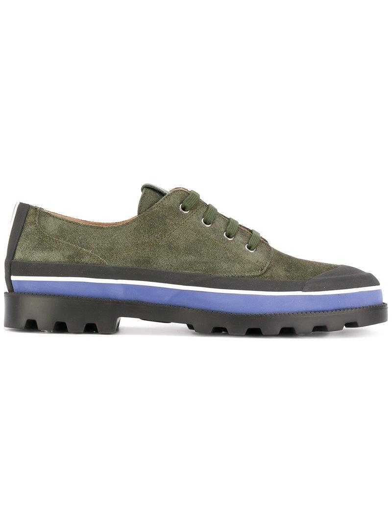 Lyst - Valentino Lace-up Shoes in Green for Men