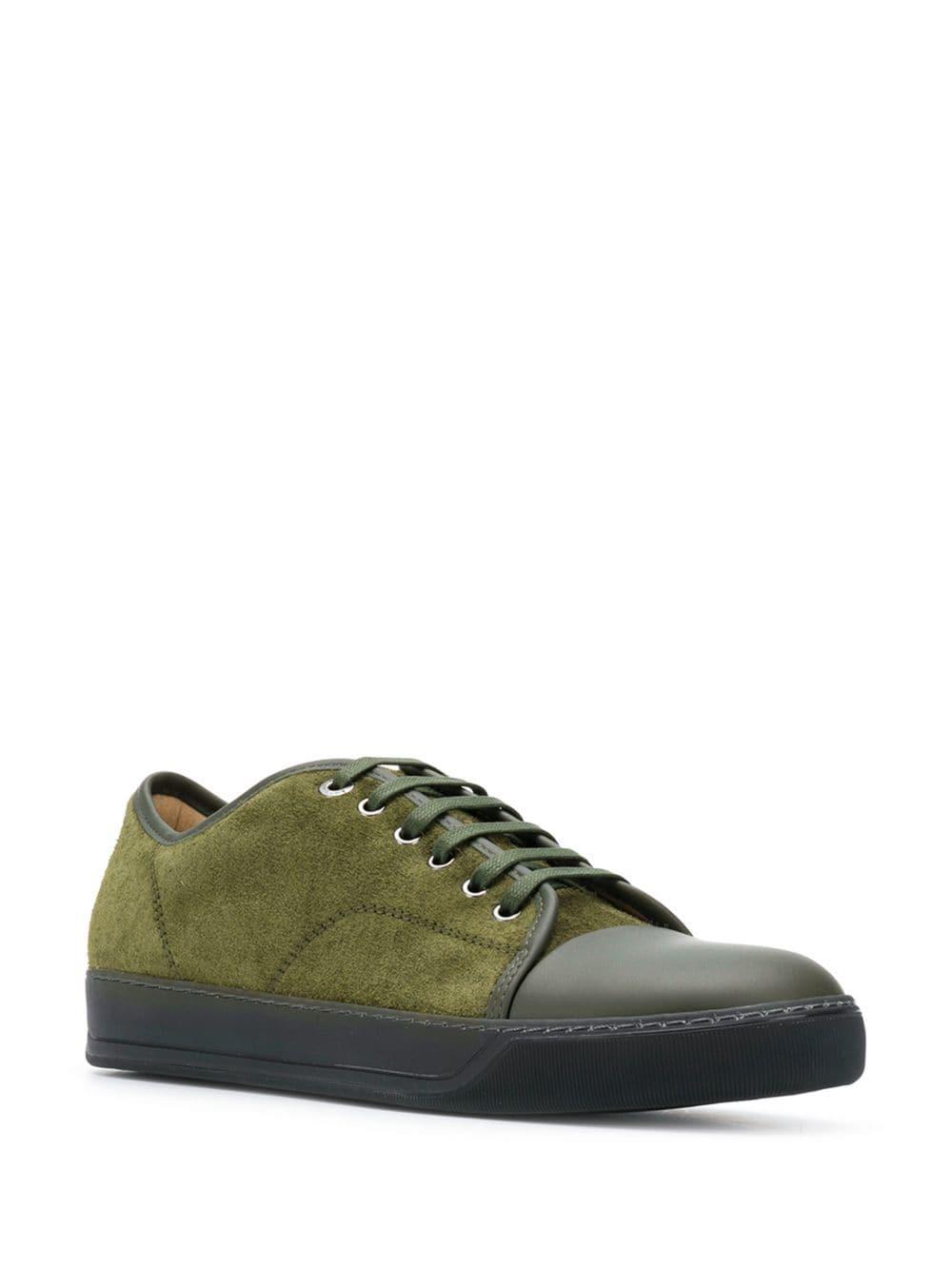 Lyst - Lanvin Toe-capped Sneakers in Green for Men