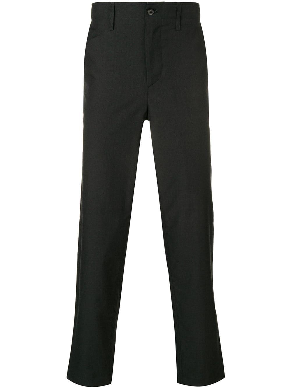 Etro Cotton Elasticated Waist Trousers in Black for Men - Lyst