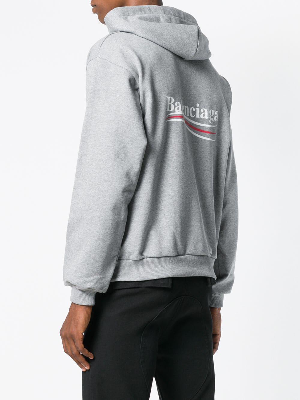 balenciaga black logo hoodie