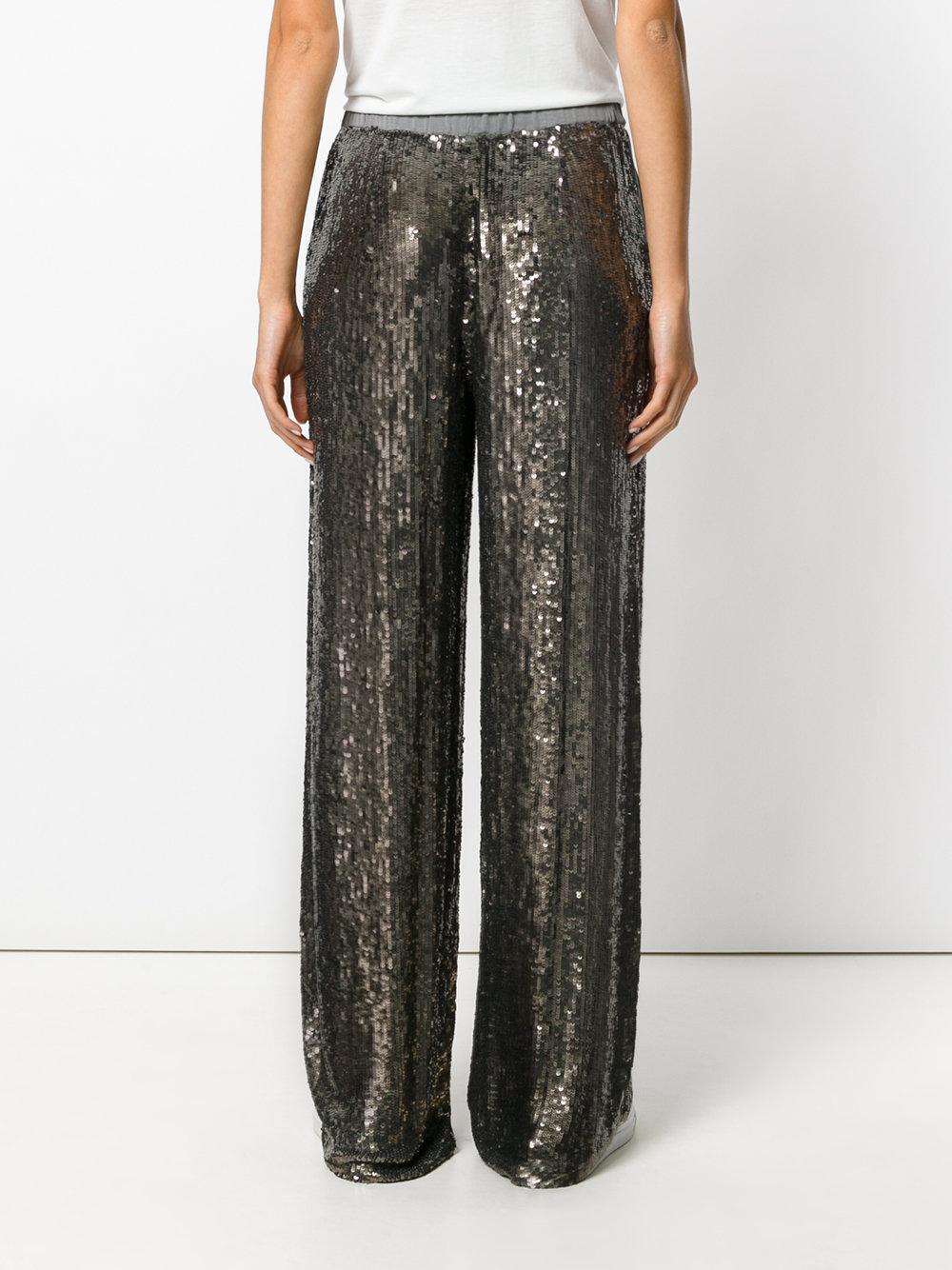 Lyst - P.A.R.O.S.H. Sequinned Track Pants in Metallic
