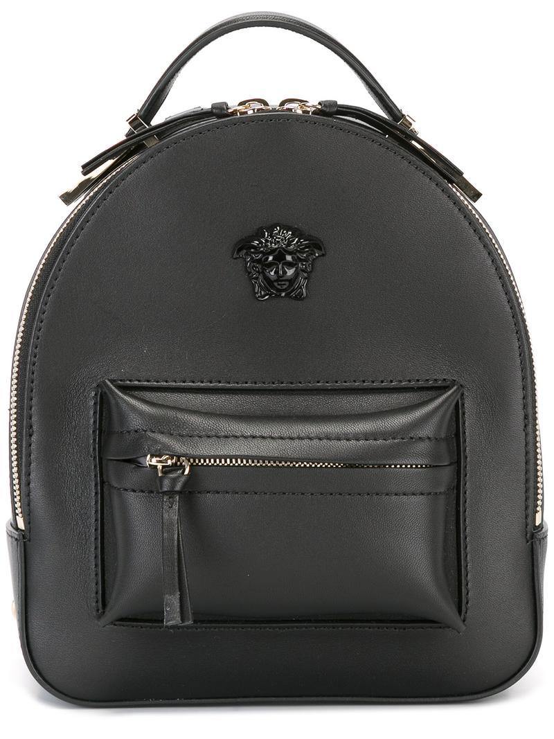 versace black mini backpack