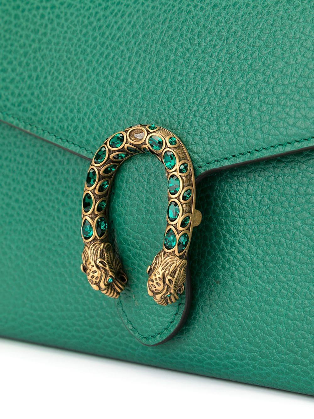 Gucci Dionysus Mini Chain Bag in Green - Lyst