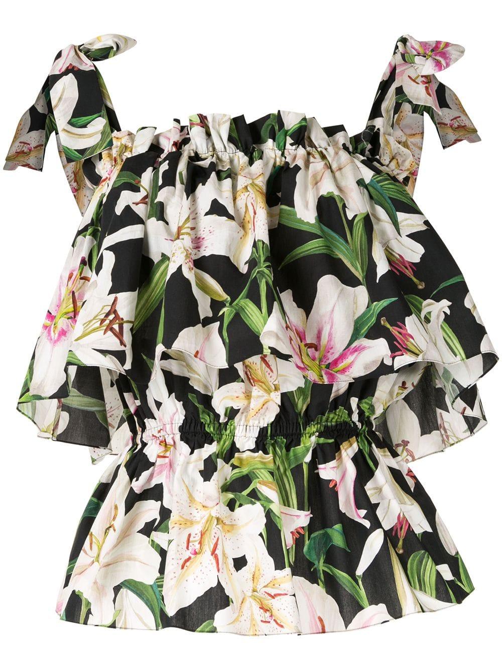dolce and gabbana lily print
