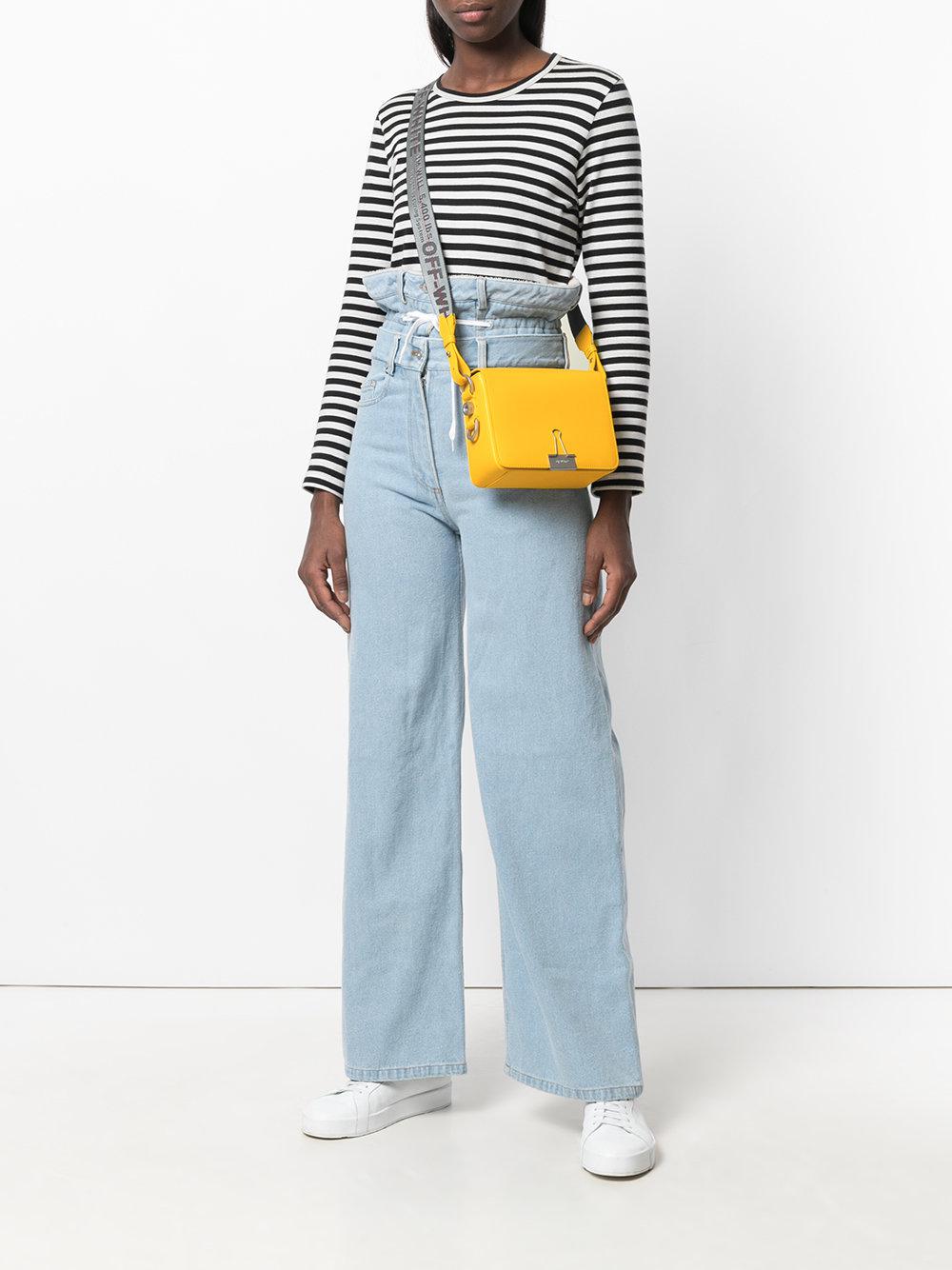 Lyst - Off-White C/O Virgil Abloh Sculpture Binder Clip Bag in Yellow