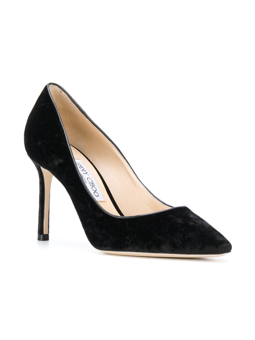 velvet flat pumps