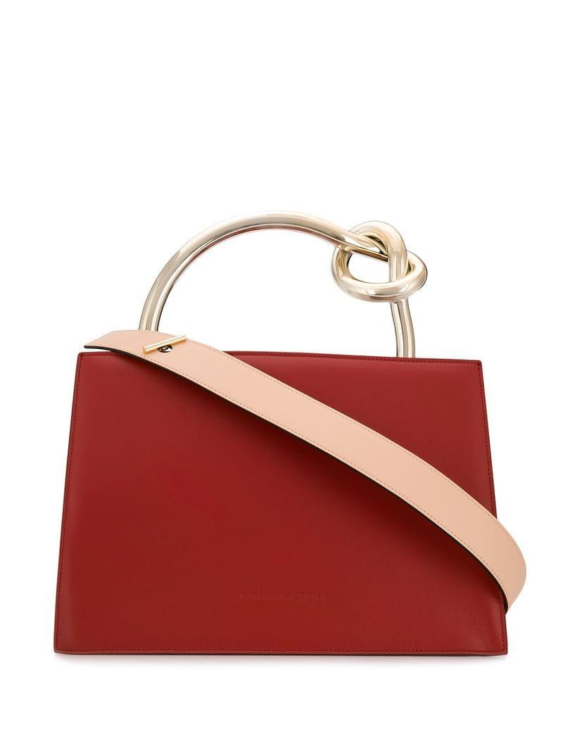 Benedetta Bruzziches Leather Tote Bag in Red - Lyst