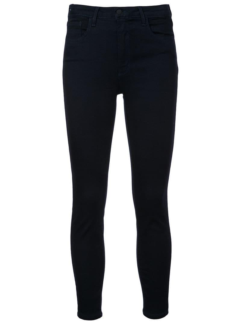 L'Agence Margot High Rise Skinny Jeans in Blue - Lyst