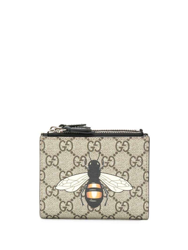 Gucci GG Supreme Bumblebee Print Wallet for Men - Lyst