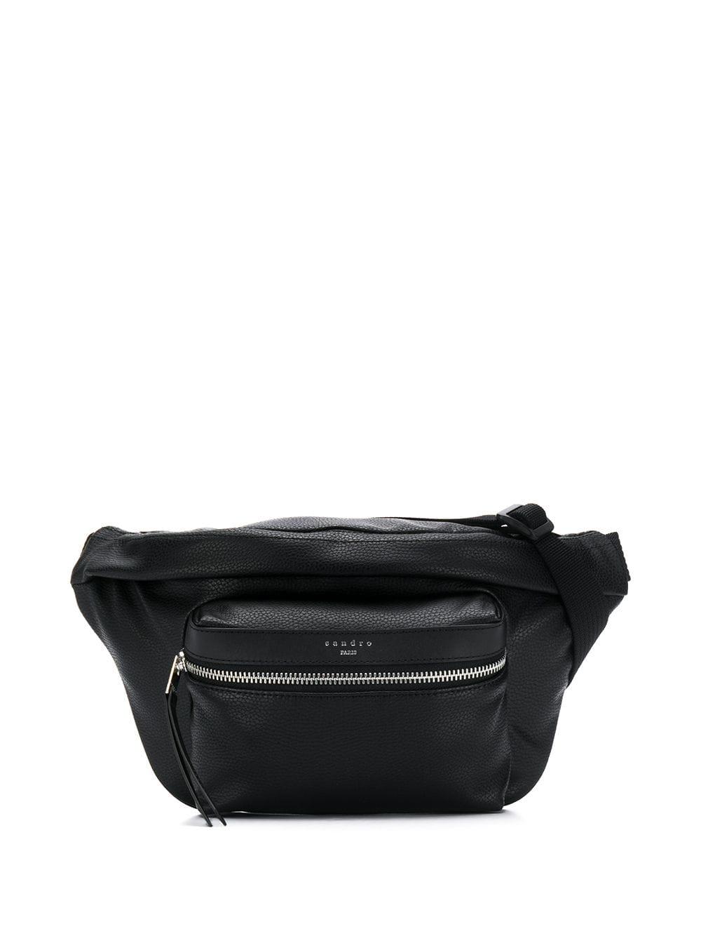 Sandro Logo Belt Bag in Black for Men - Lyst
