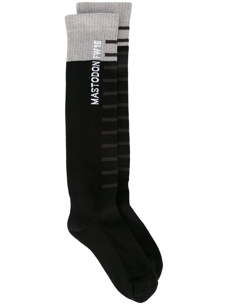 Lyst - Rick Owens Mastodon Long Socks in Black