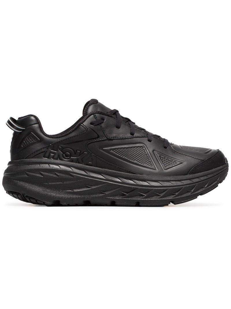 men's hoka one one bondi leather