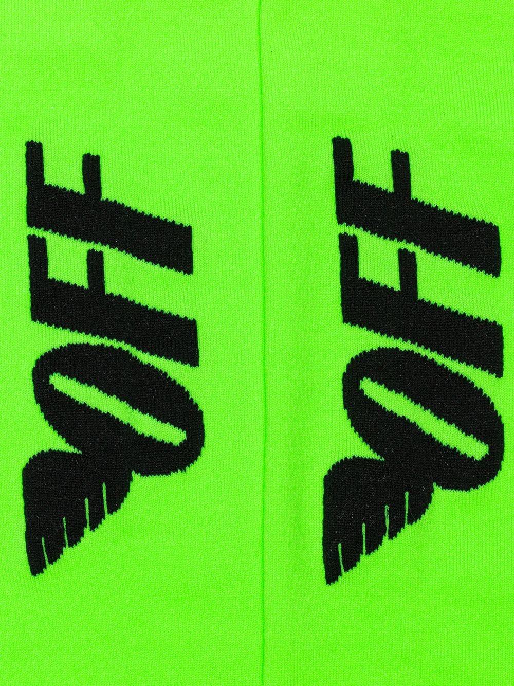 Co Virgil De Off Abloh Logo Motivo Con White Alas Calcetines bgvf76Yy