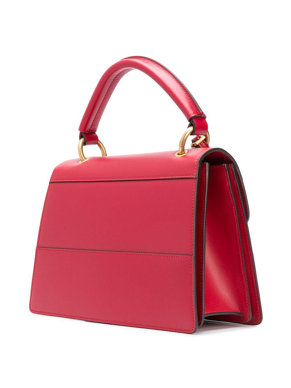 Lyst - Gucci Bee Embellished Shoulder Bag in Red