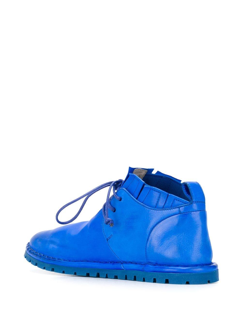 light blue lace up boots