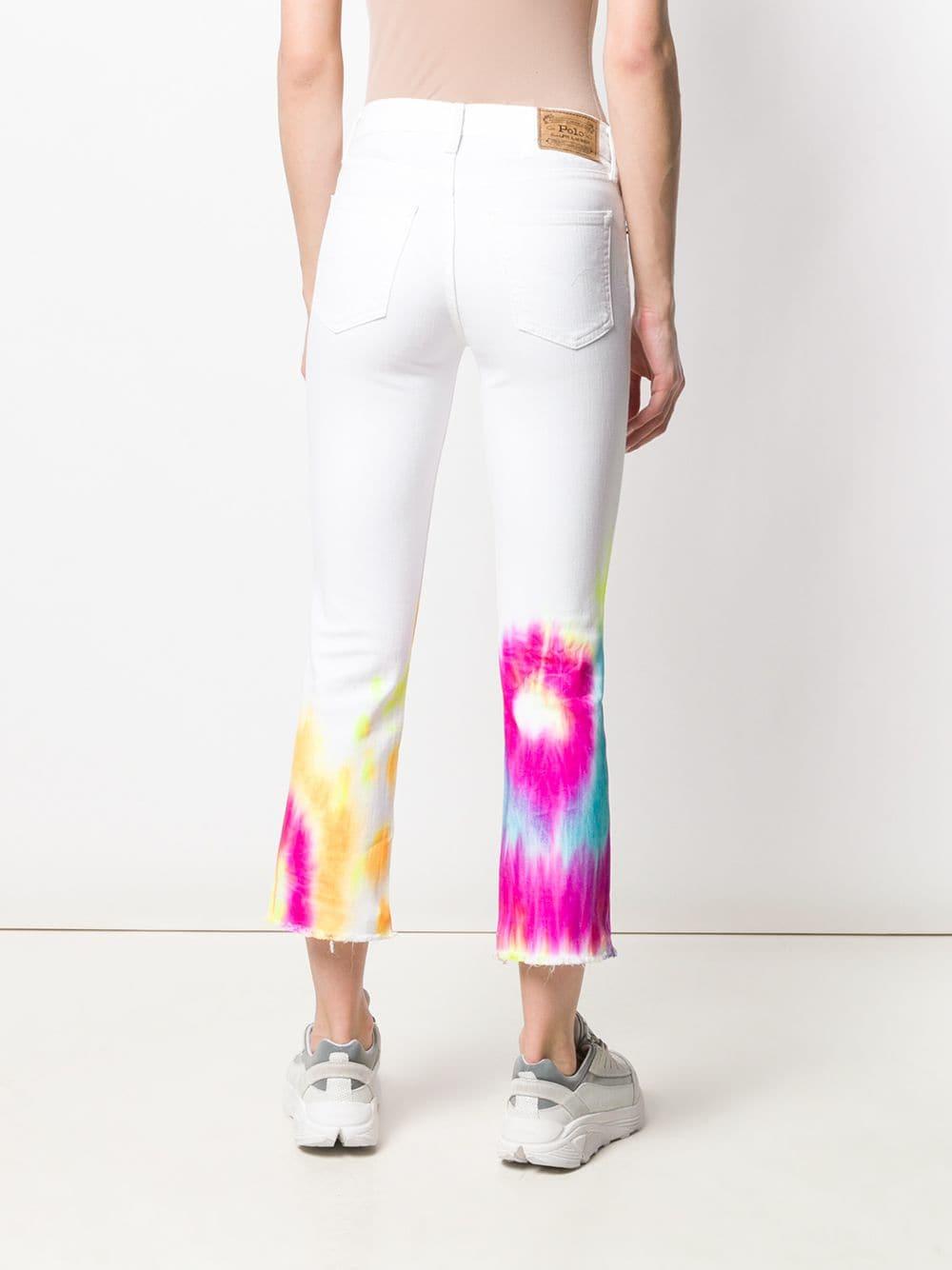 Polo Ralph Lauren Chrystie Kick-flare Jeans in White - Lyst